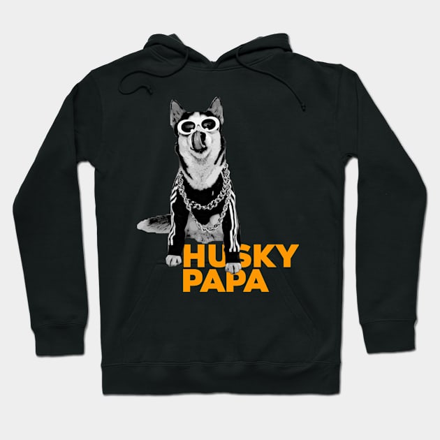 Husky Papa Hoodie by HuskyTee